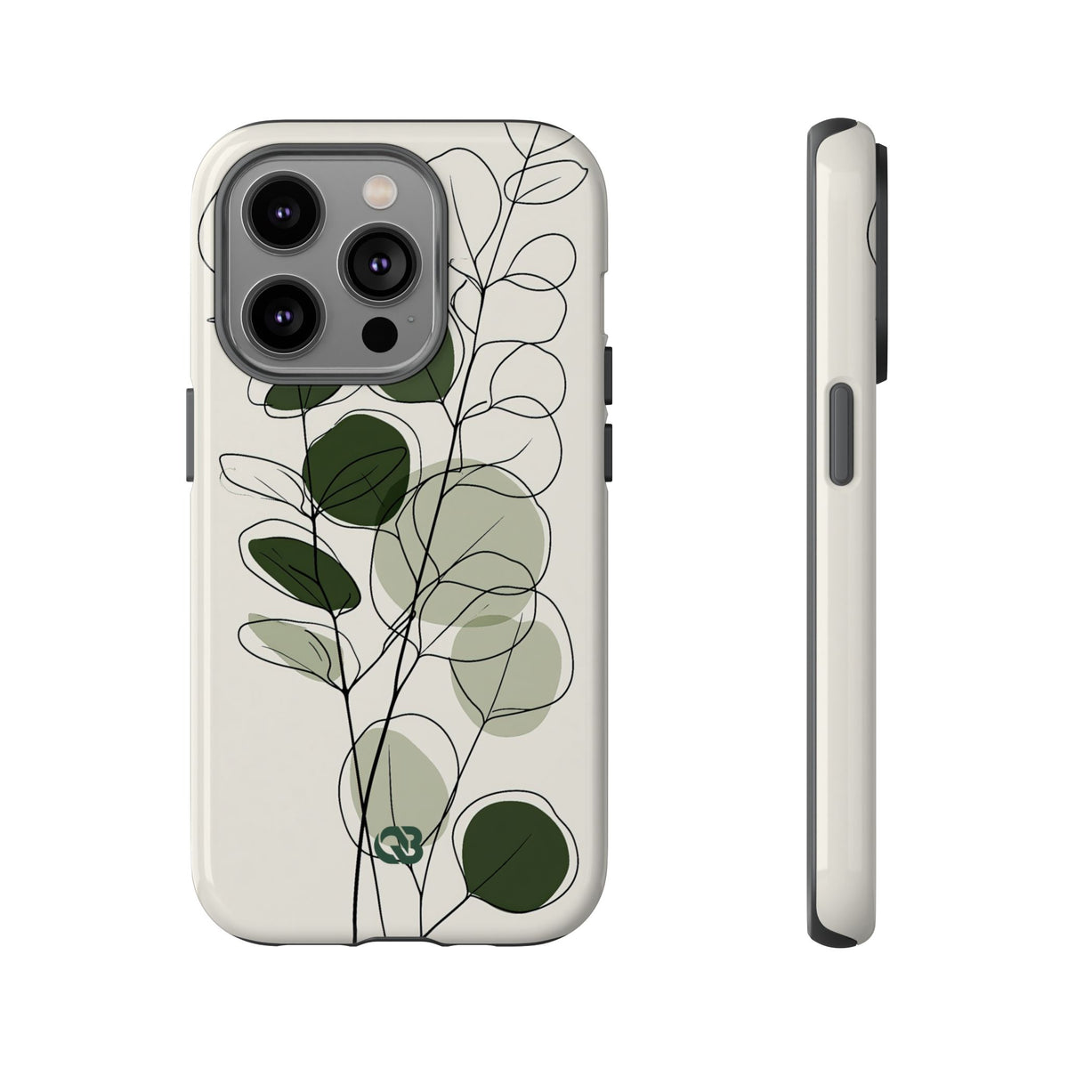 Eucalyptus Foliage Study · Tough Phone Case for iPhone · Green