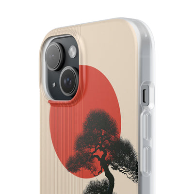 Beige Lite Phone Case for iPhone - Kyoto Crimson Pine