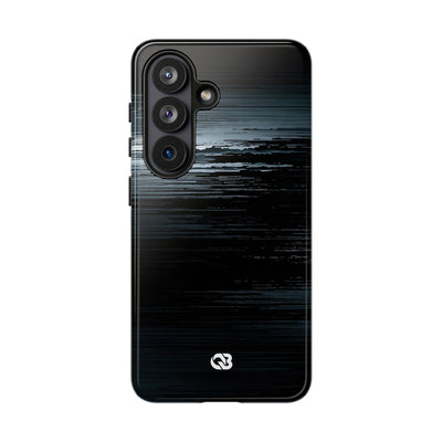 Black Tough Phone Case for Samsung - Frozen Signal Glitch