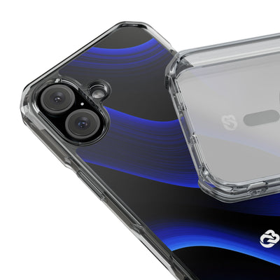 Blue Impact MagSafe Phone Case for iPhone - Electric Cobalt Flow