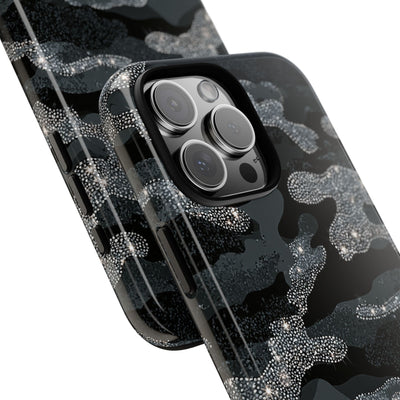 Glitter Shadow Camo · Tough Phone Case for iPhone · Black