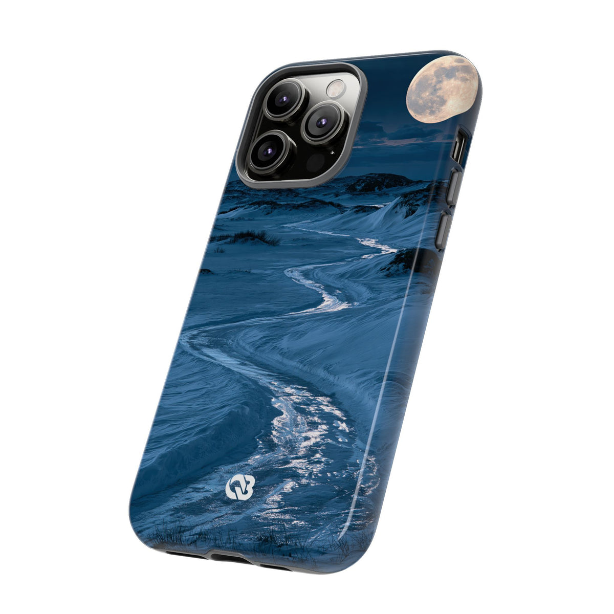Arctic Moon Drift · Tough Phone Case for iPhone · Blue