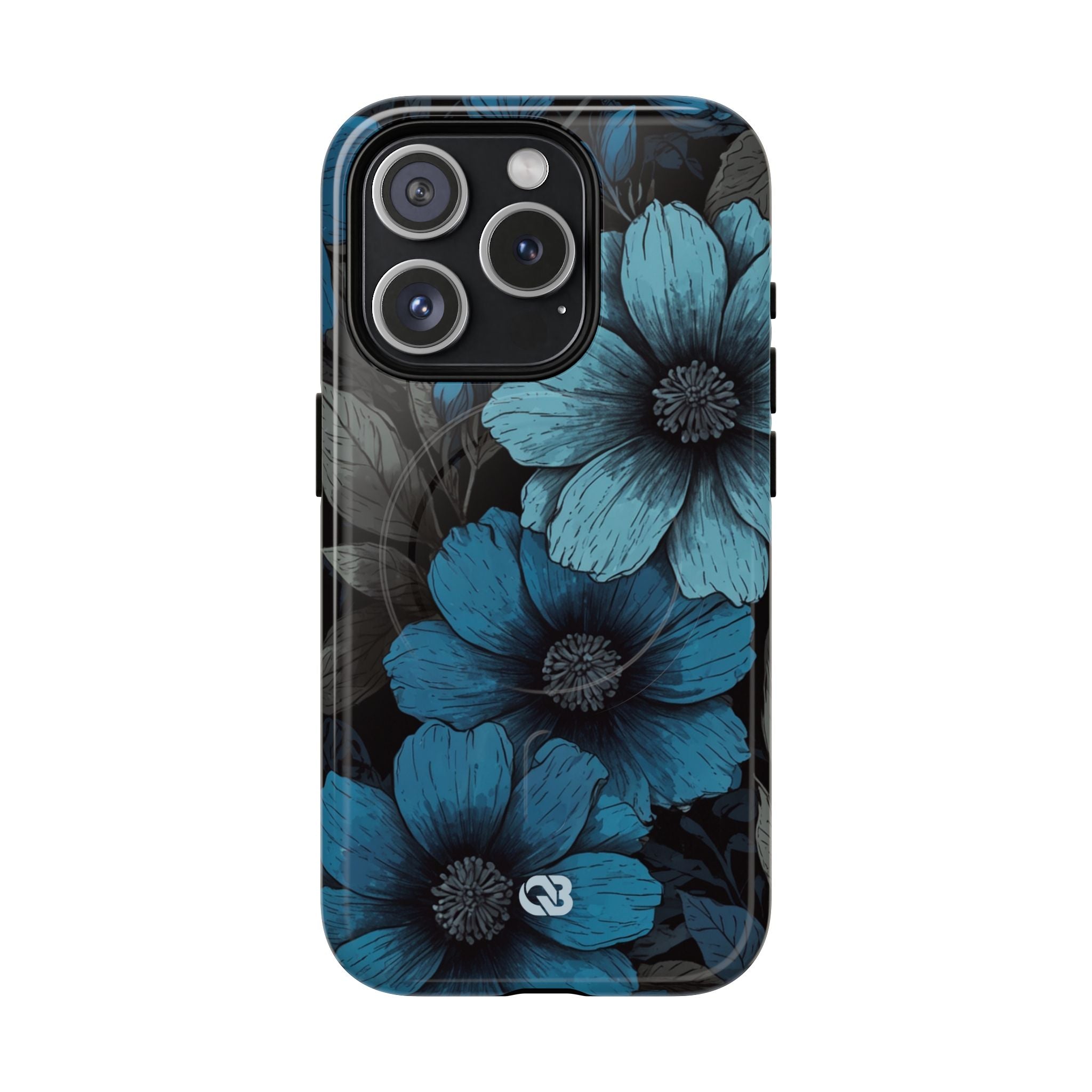 Obsidian Blue Petals · Tough+ Phone Case for iPhone · Magsafe