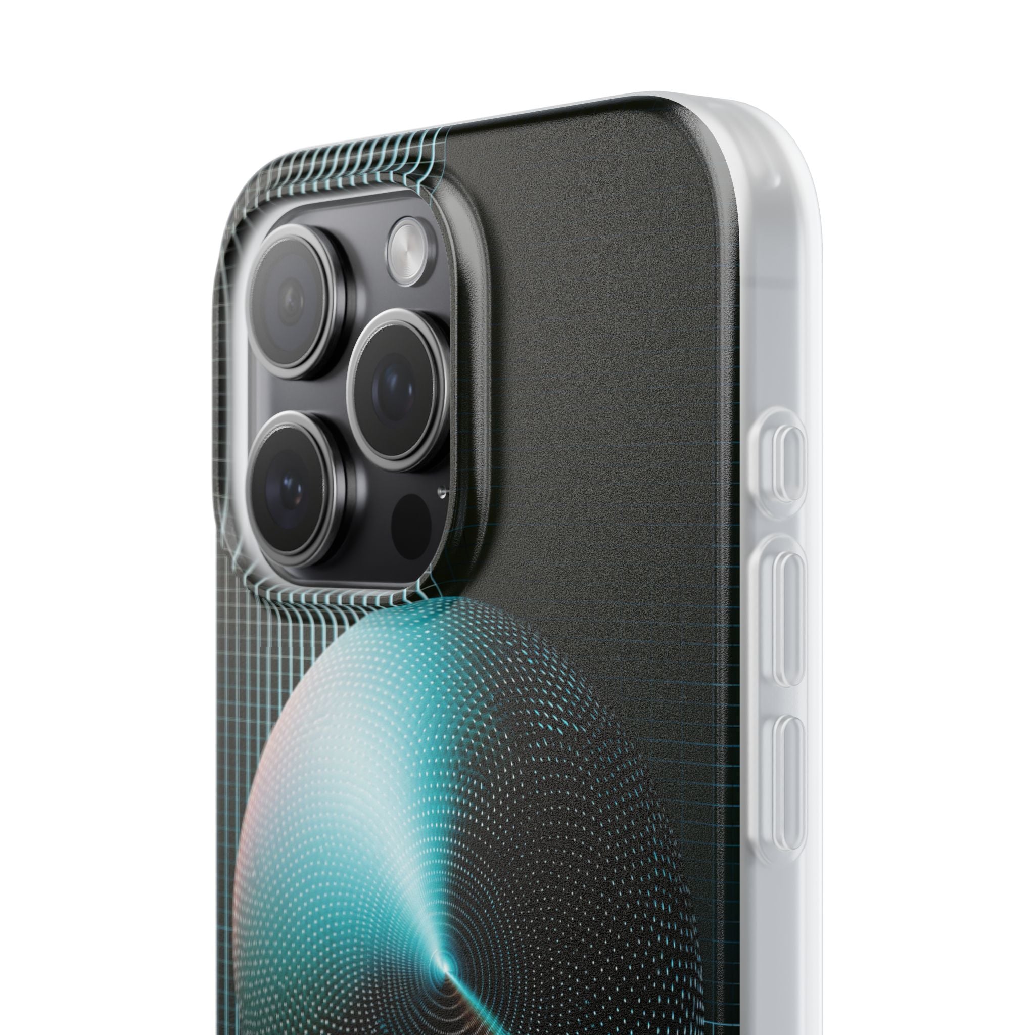 Blue Lite Phone Case for iPhone - Cyan Vector Sphere