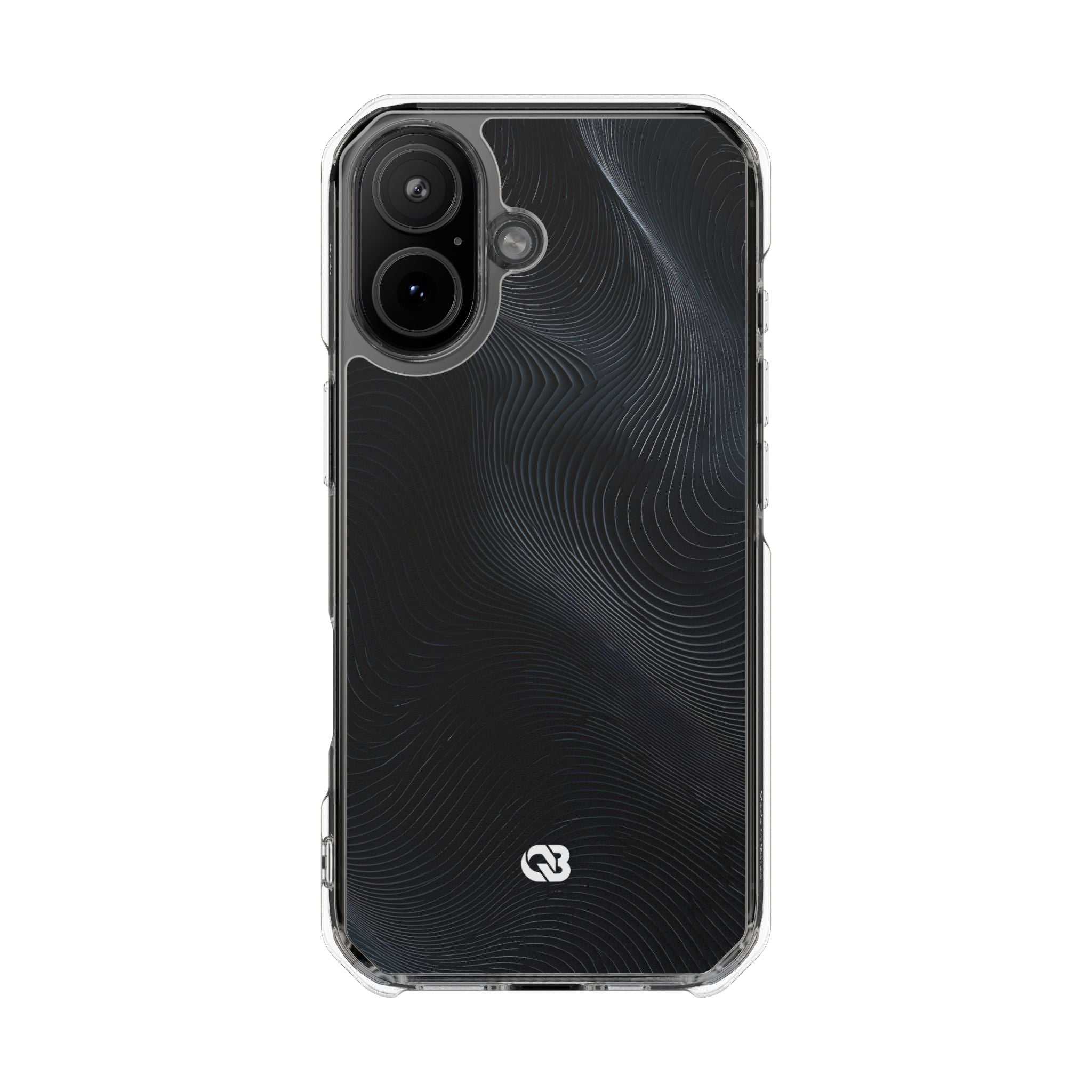 Black Impact MagSafe Phone Case for iPhone - Obsidian Ridge Flux
