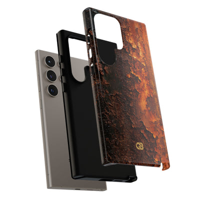 Orange Tough Phone Case for Samsung - Oxidized Iron Crust