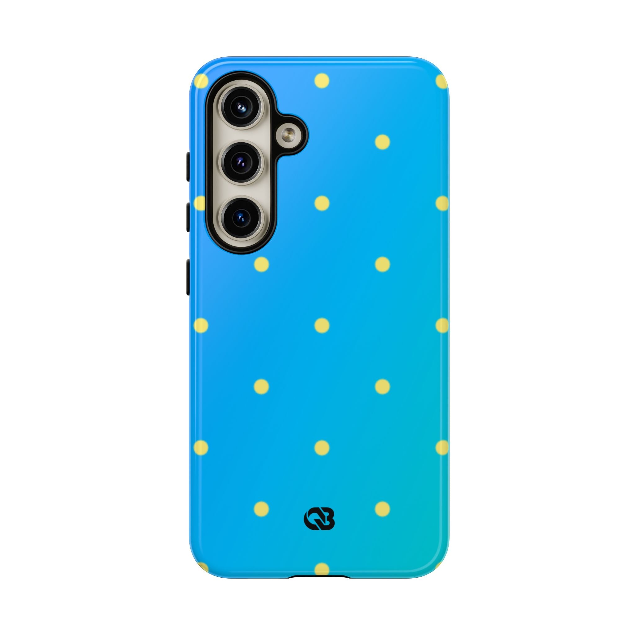 Cyan Sun Dots · Tough Custodia per Samsung