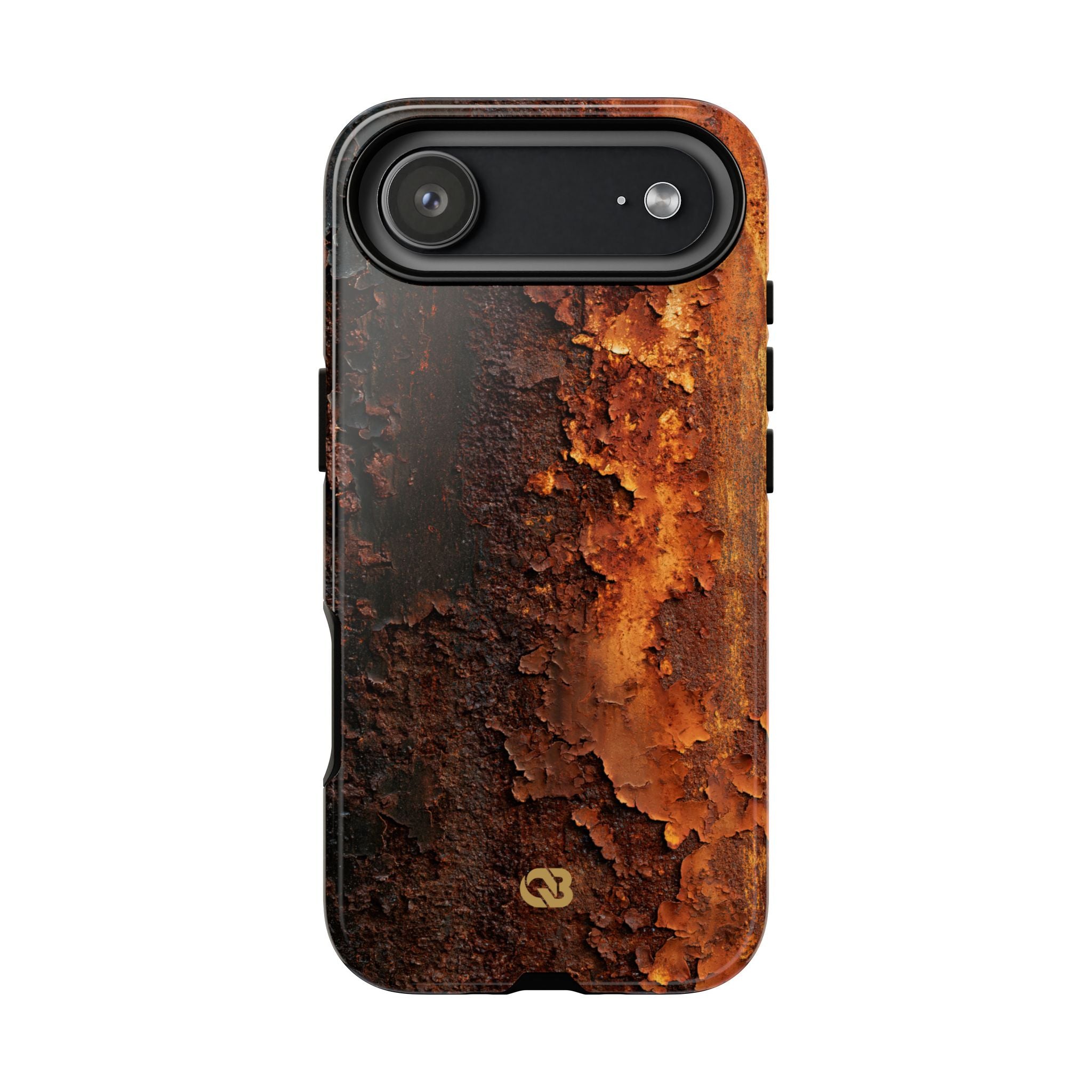 Orange Tough Phone Case for iPhone - Oxidized Iron Crust