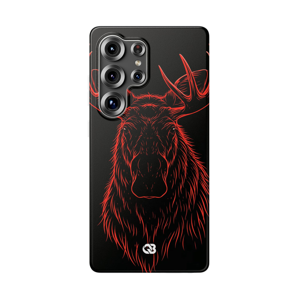 Crimson Horizon Moose · Lite Phone Case for Samsung · Black