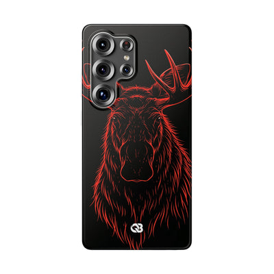 Crimson Horizon Moose · Lite Phone Case for Samsung · Black