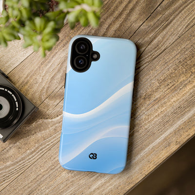 Blue Tough Phone Case for iPhone - Glacial Blue Silk