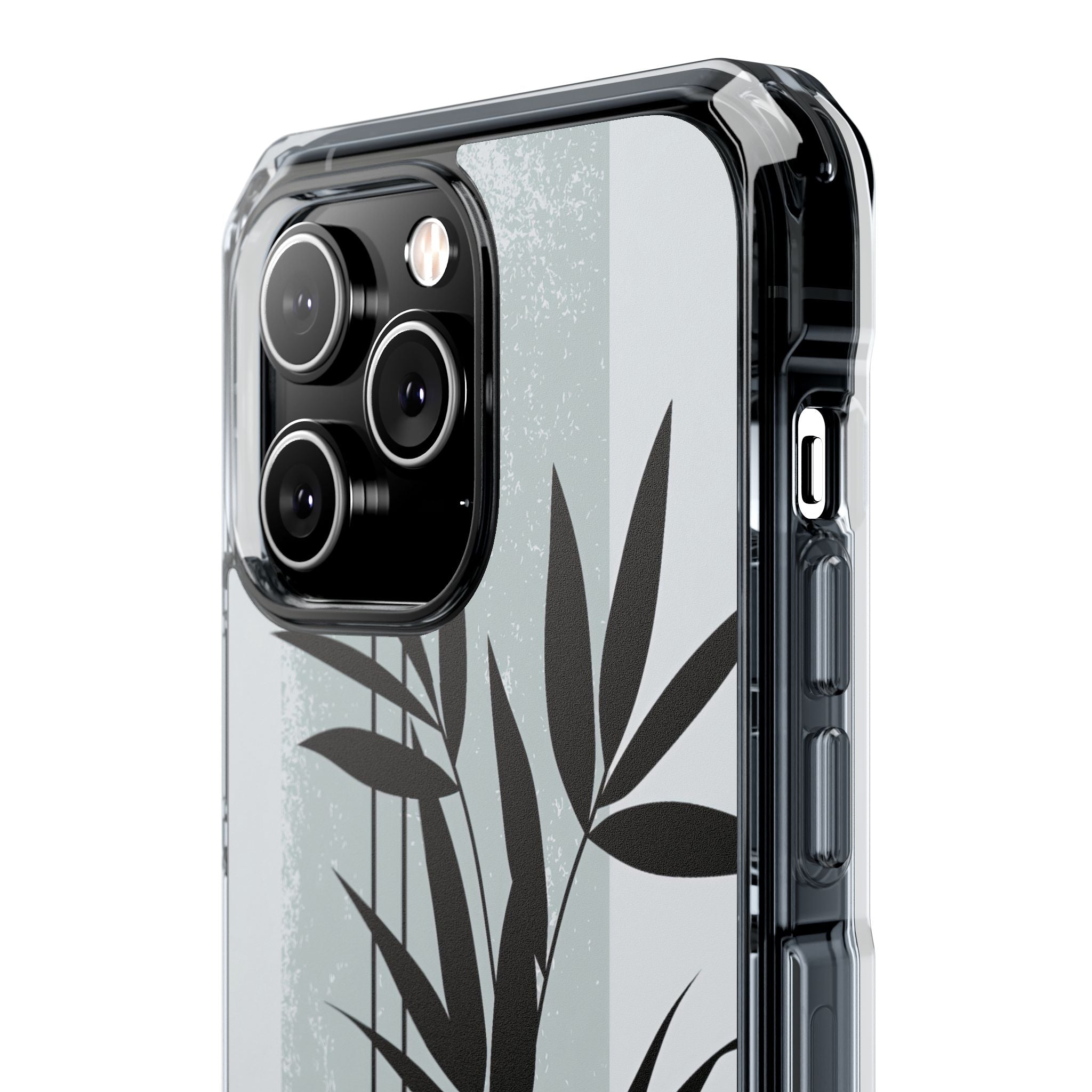 Grey Impact MagSafe Phone Case for iPhone - Sage Bamboo Noir
