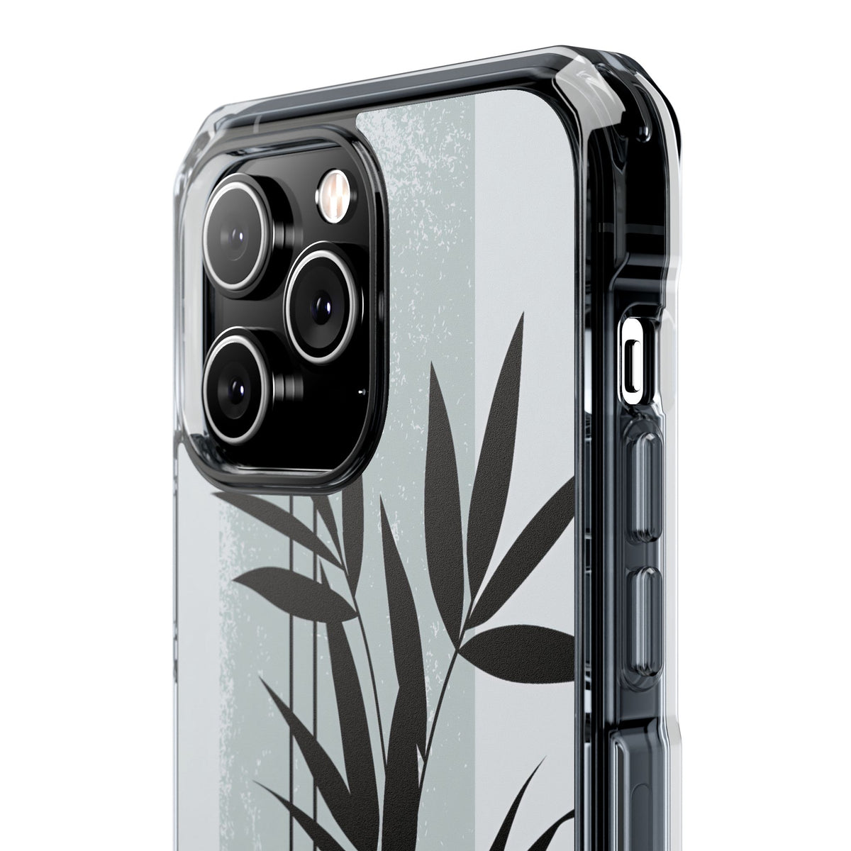 Zen Bamboo Silhouette · Clear Impact Magnetic Phone Case for iPhone ·  Green