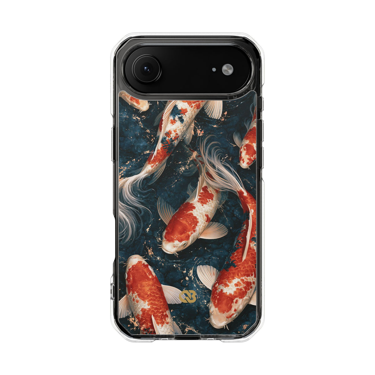 Imperial Nishikigoi · Clear Impact Magnetic Phone Case for iPhone ·  Blue