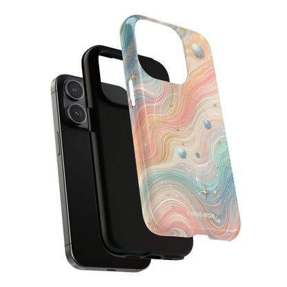 Iridescent Swirls iPhone 15 Pro Case - Tough+