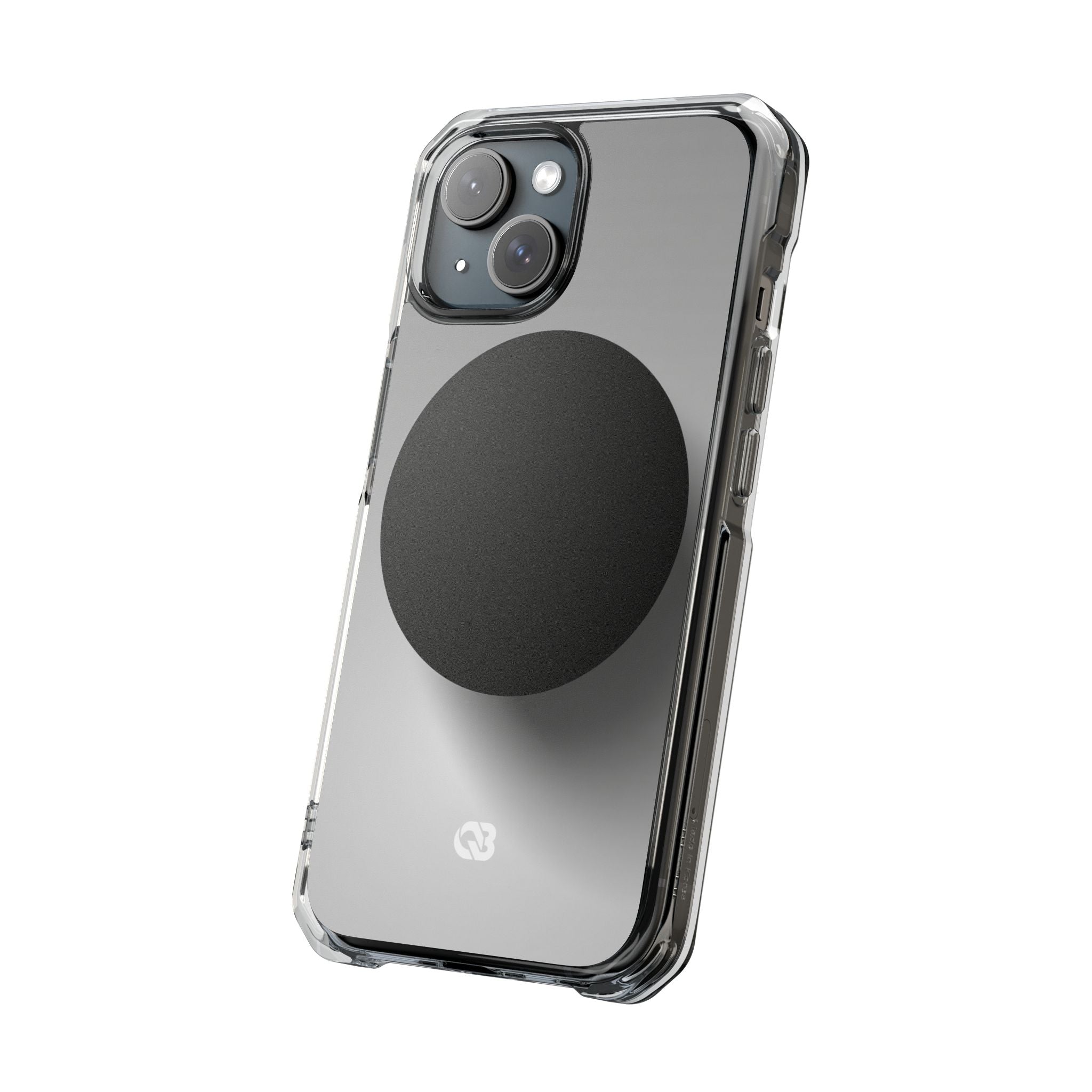 Grey Impact MagSafe Phone Case for iPhone - Matte Onyx Sphere