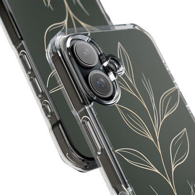 Green Impact MagSafe Phone Case for iPhone - Deep Moss Willow