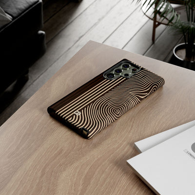 Brown Tough Phone Case for Samsung - Espresso Sand Ridge