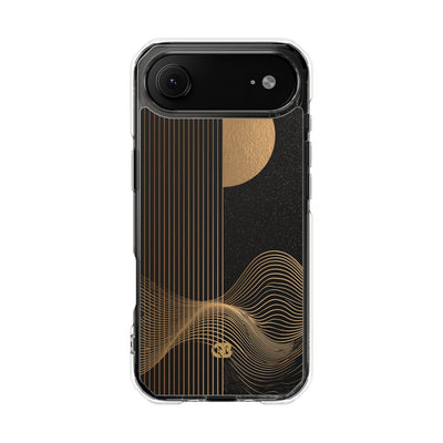 Gold Impact MagSafe Phone Case for iPhone - Gilded Obsidian Dunes