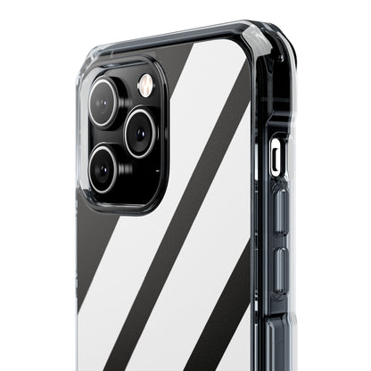 Diagonal Bands Noir iPhone 14 Pro Max Case - Impact