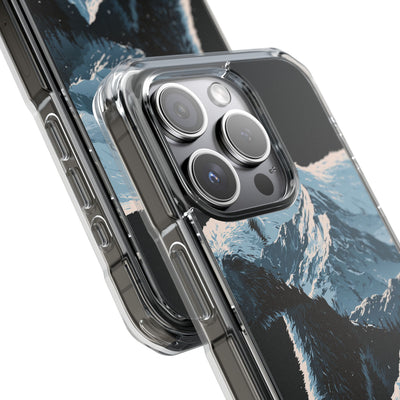 Nordic Arctic Bear · Clear Impact Magnetic Phone Case for iPhone · Black