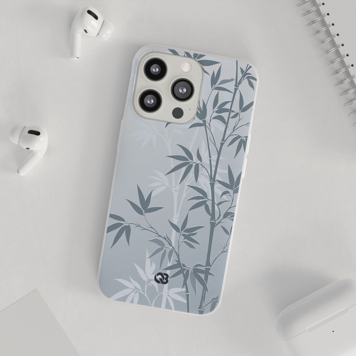 Misty Bamboo Grove · Lite Phone Case for iPhone ·  Blue