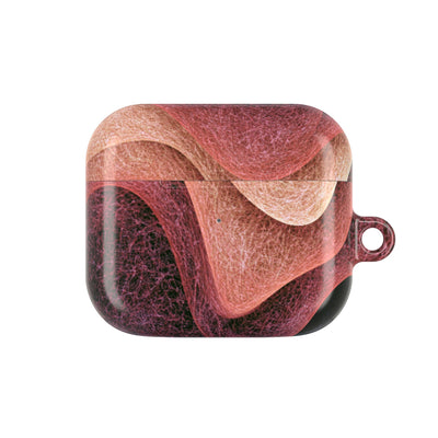 Rose Contour Waves · Hard Case for AirPods & AirPods Pro · Pink