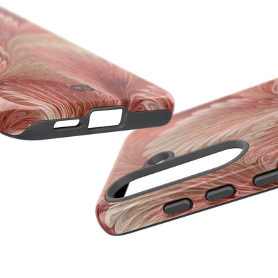 Blush Petal Plume · Tough Phone Case for Samsung · Pink