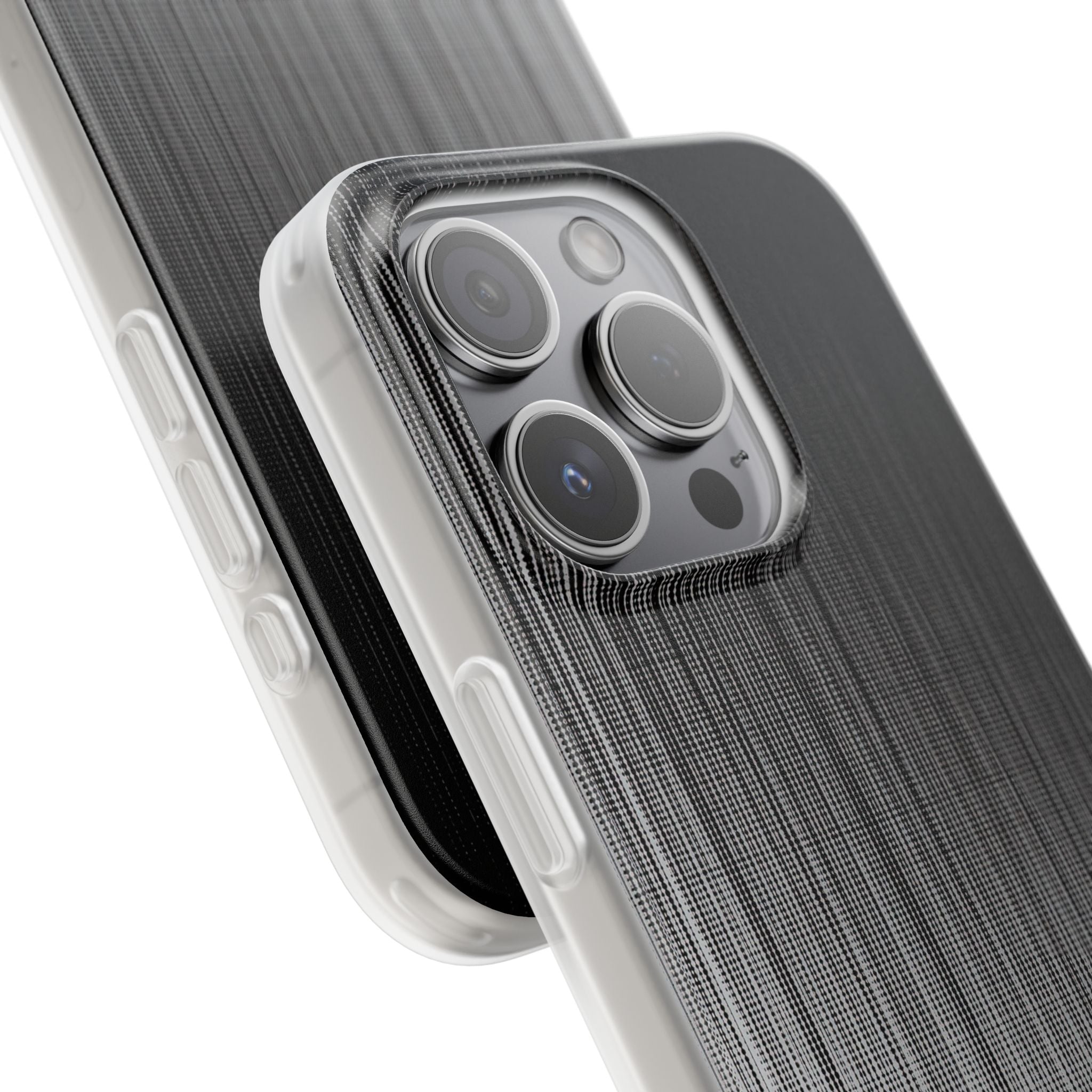 Grey Lite Phone Case for iPhone - Static Vertical Dither