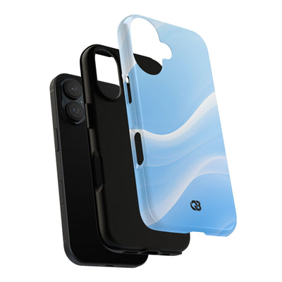 Blue Tough Phone Case for iPhone - Glacial Blue Silk