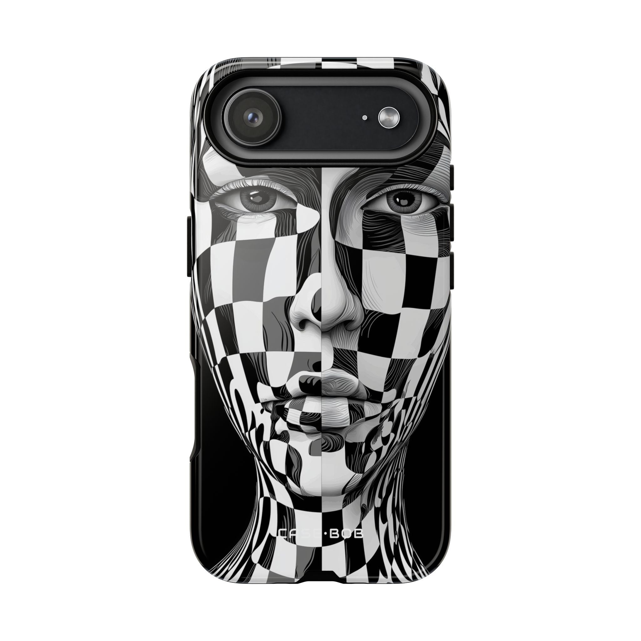 Checkered Face iPhone 17 Air Case - Tough - CASE•BOB