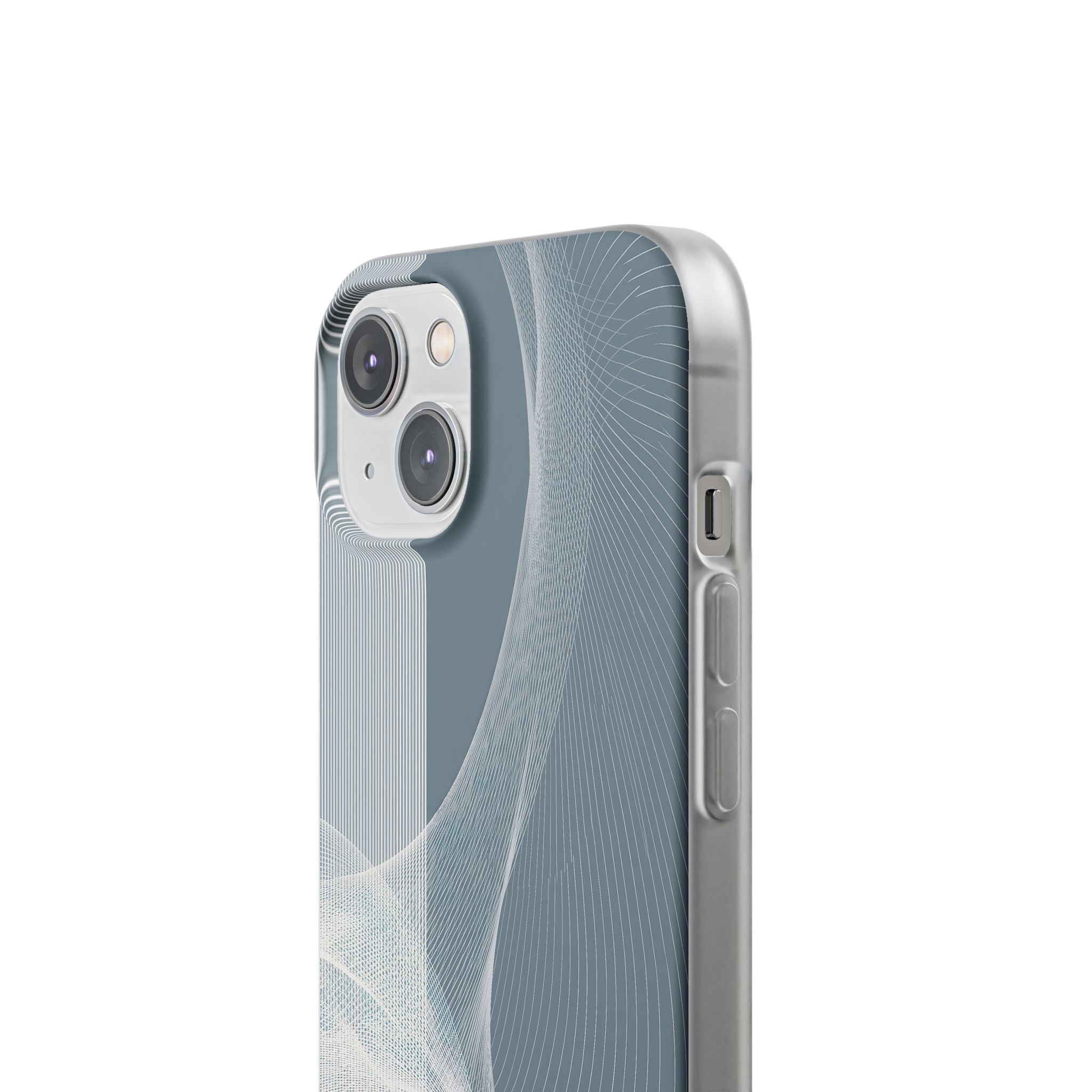 Grey Lite Phone Case for iPhone - Slate Mesh Horizon