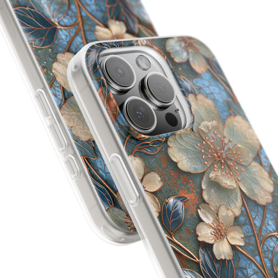 Gilded Blossom Reverie · Lite Phone Case for iPhone ·  Teal