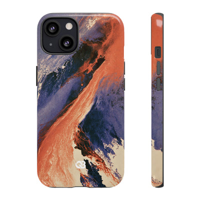 Solar Aura Drift · Tough Phone Case for iPhone · Orange