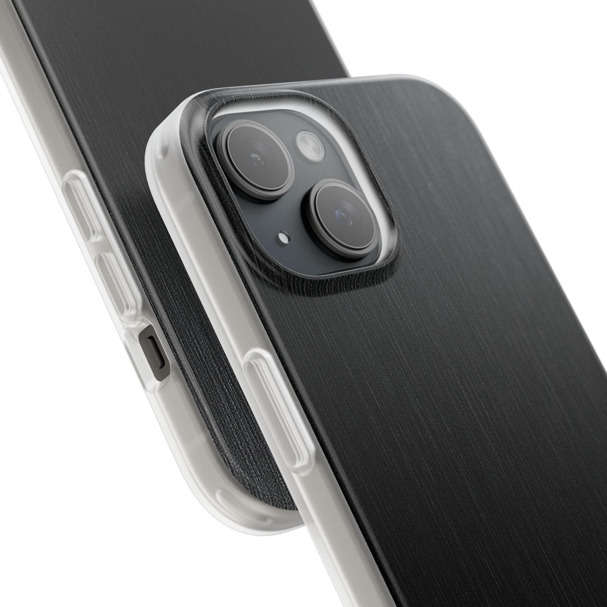 Black Lite Phone Case for iPhone - Brushed Obsidian Slate