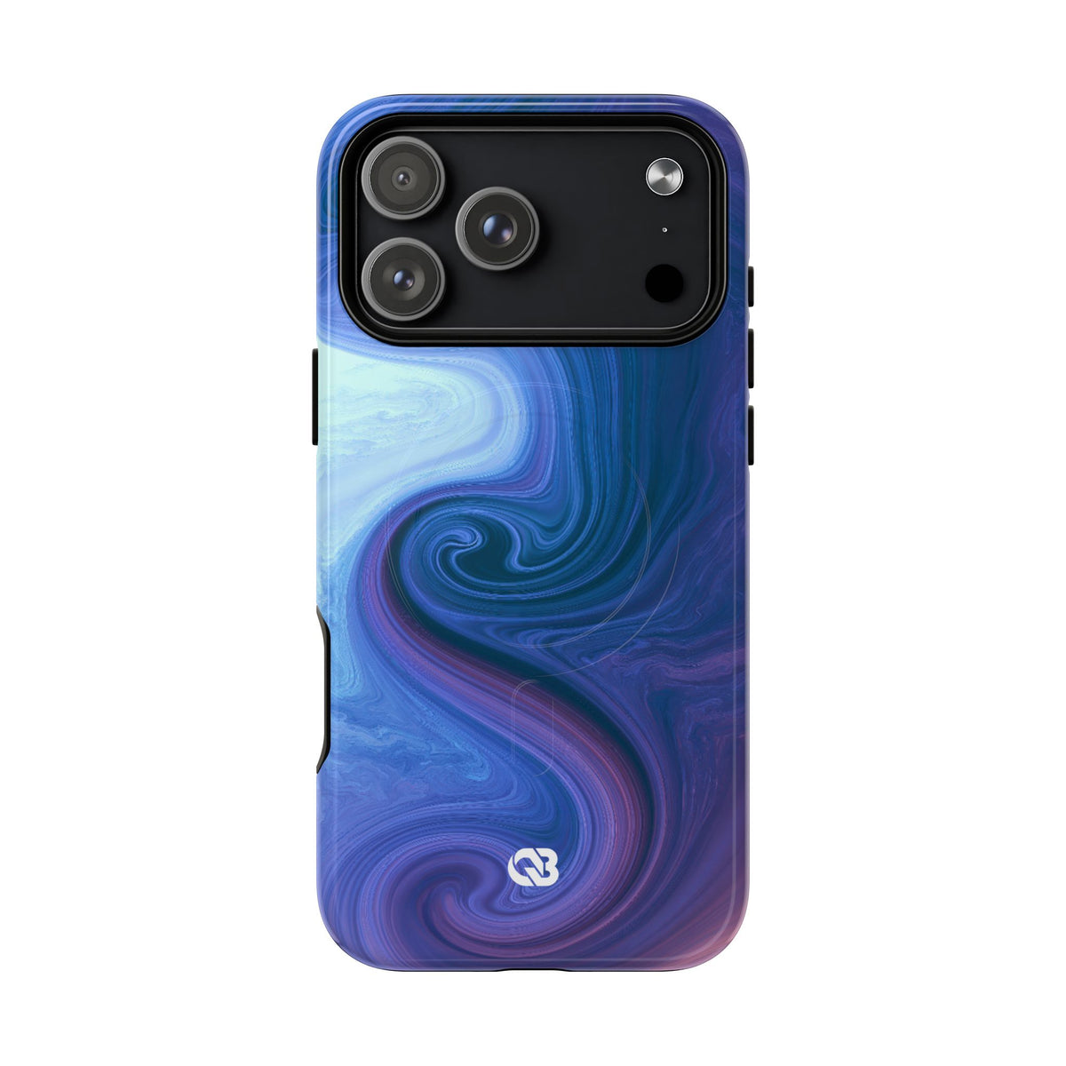 Azure Fluid Swirl · Tough 2.0 Magnetic Phone Case for iPhone · Blue