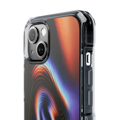 Prismatic Resonance · Clear Impact Magnetic Phone Case for iPhone · Purple