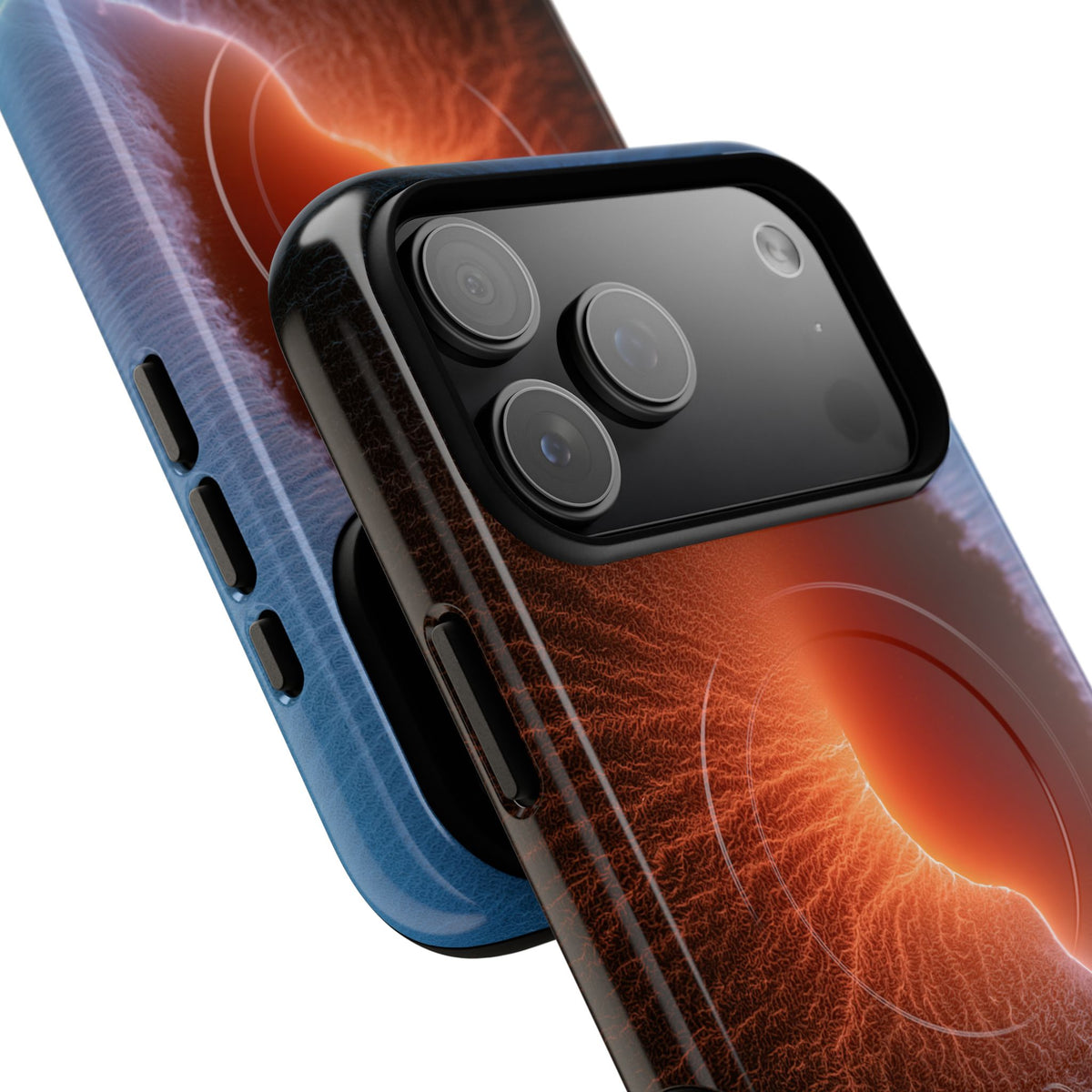 Thermal Aura Pulse · Tough 2.0 Magnetic Phone Case for iPhone · Blue