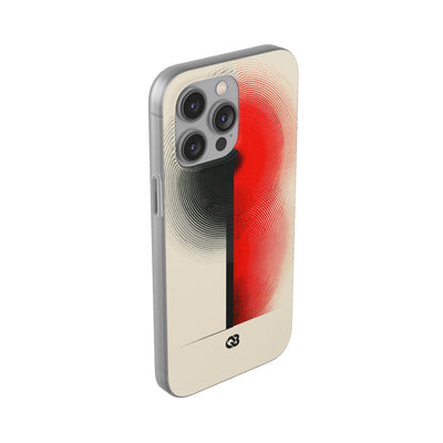Red Lite Phone Case for iPhone - Split Signal Red