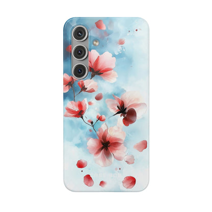 Pink Blossom Drift Samsung S24 Case - Soft