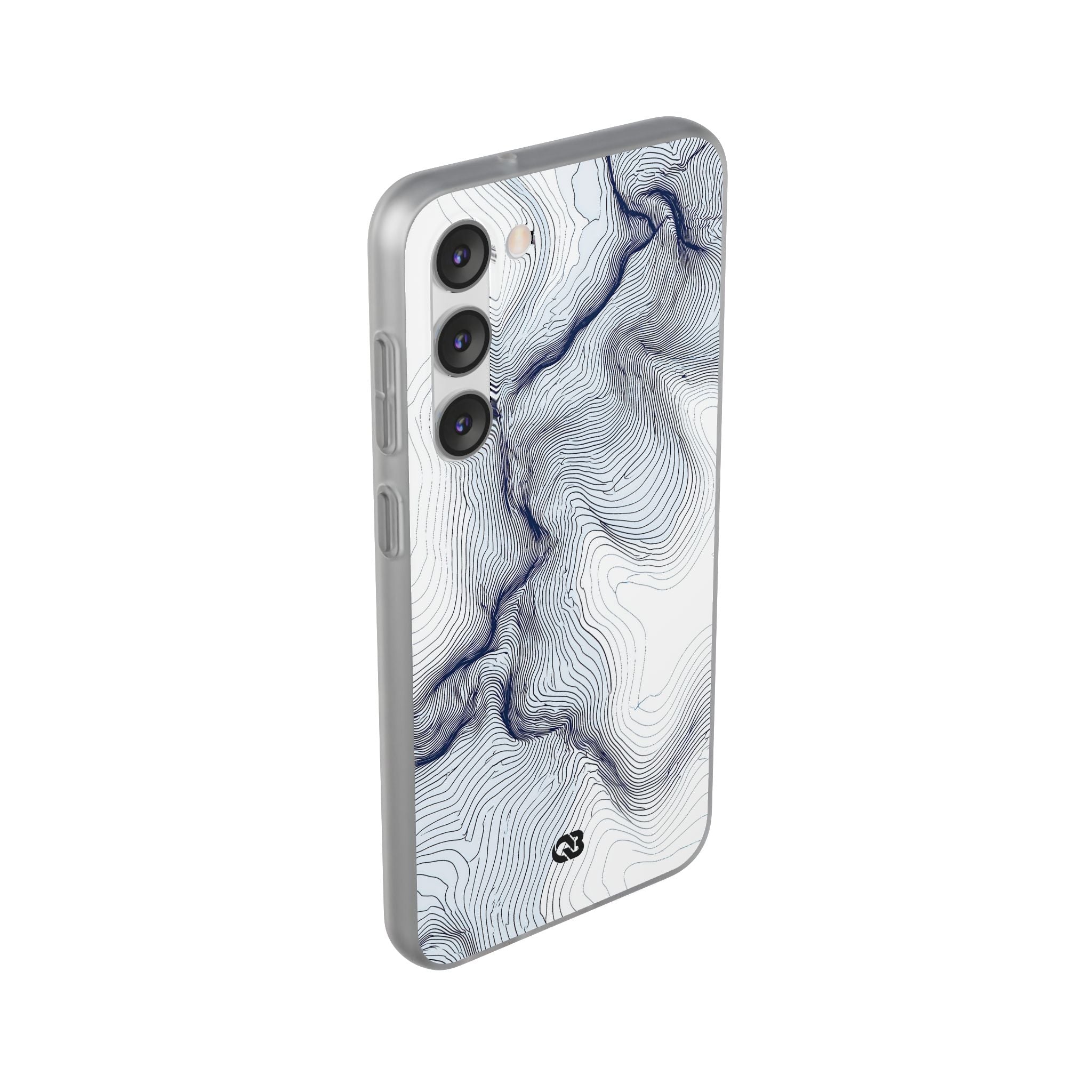 White Lite Phone Case for Samsung - Nordic Ridge Topo