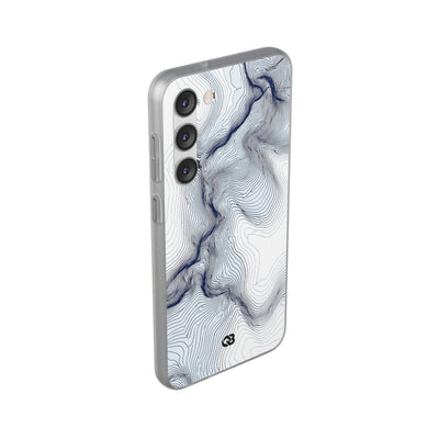 White Lite Phone Case for Samsung - Nordic Ridge Topo