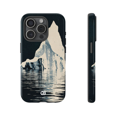 Blue Tough Phone Case for iPhone - Frozen Navy Monolith