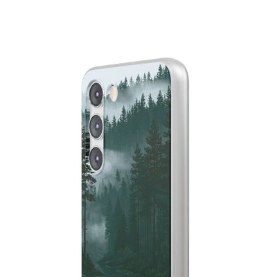 Green Lite Phone Case for Samsung - Misty Evergreen Mirror