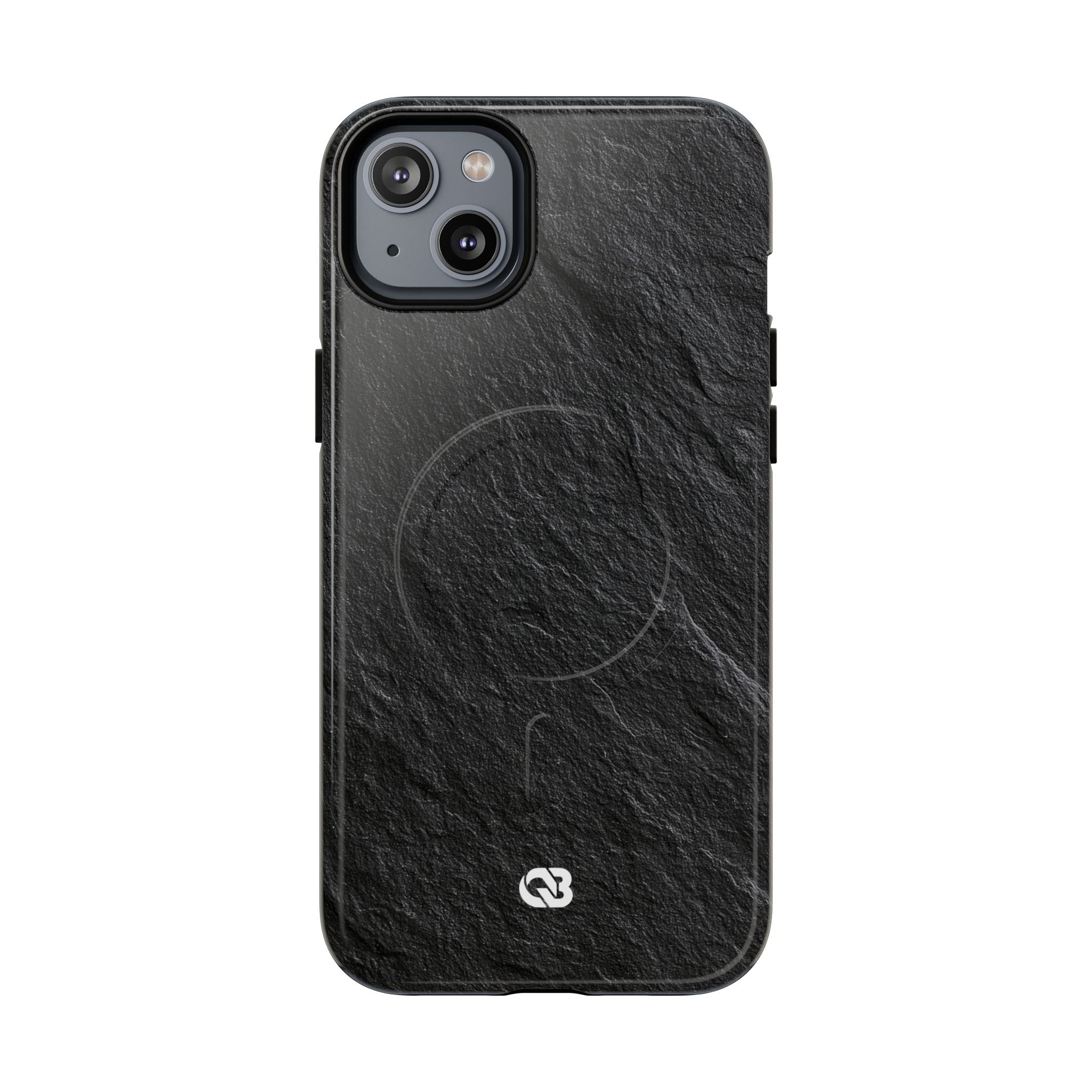 Black Tough 2.0 Magsafe Phone Case for iPhone - Raw Obsidian Slate