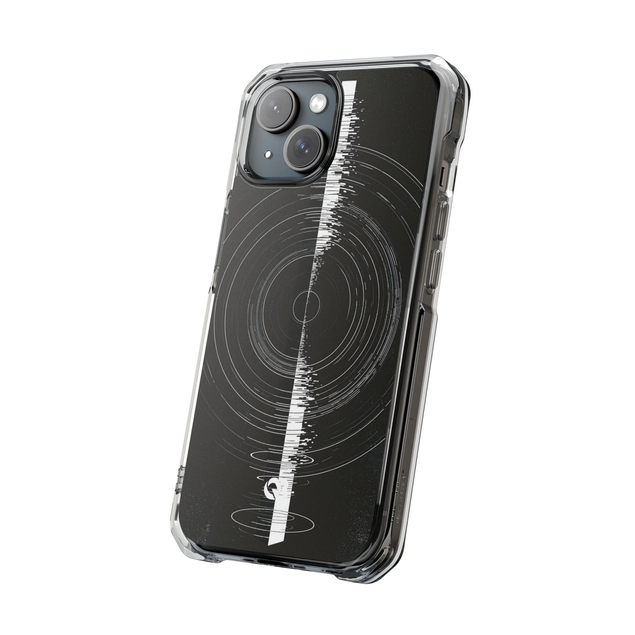 Black Impact MagSafe Phone Case for iPhone - Obsidian Orbital Signal