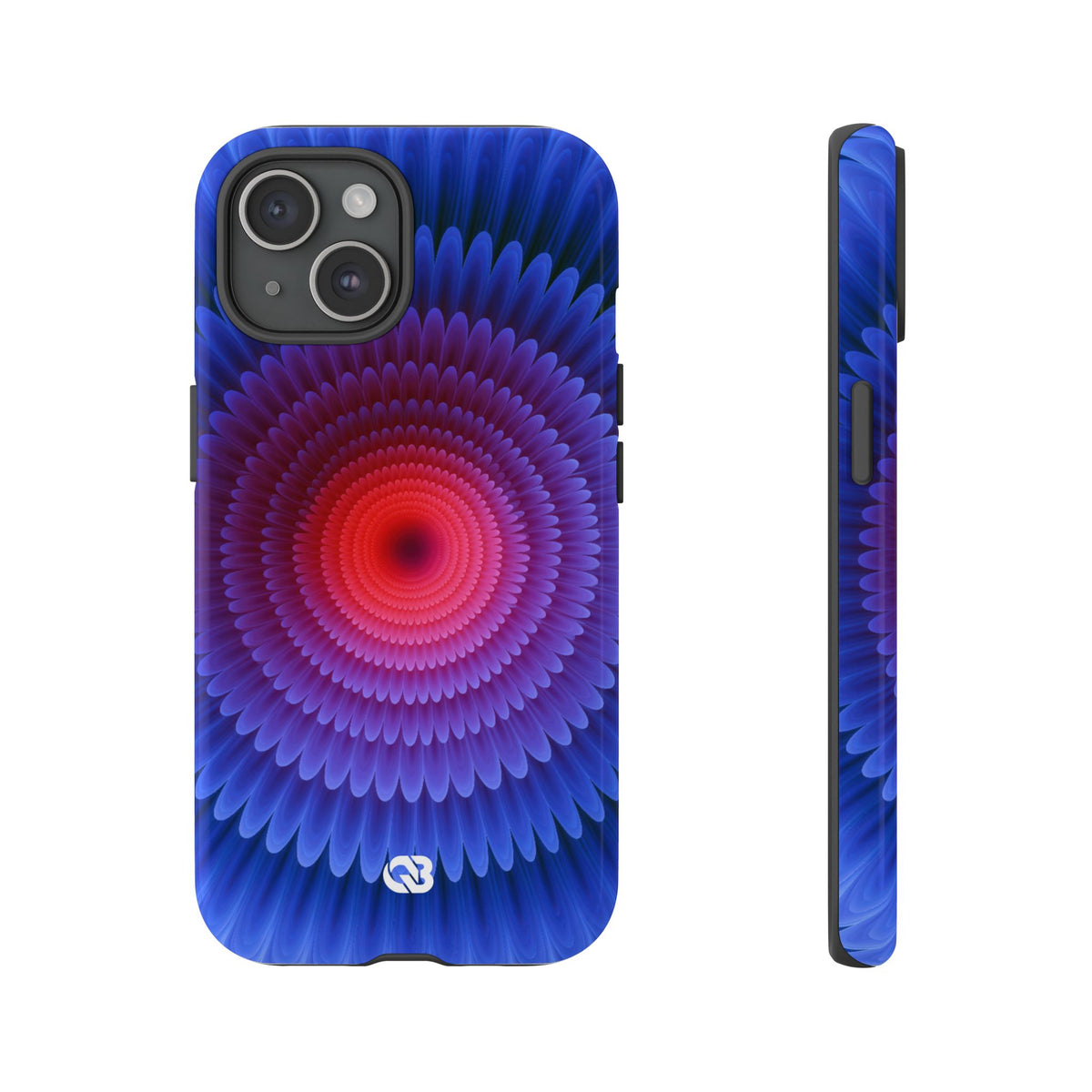 Radial Spectrum Bloom · Tough Phone Case for iPhone · Blue