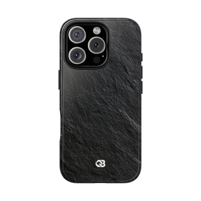 Obsidian Slate · Tough Phone Case for iPhone · Black
