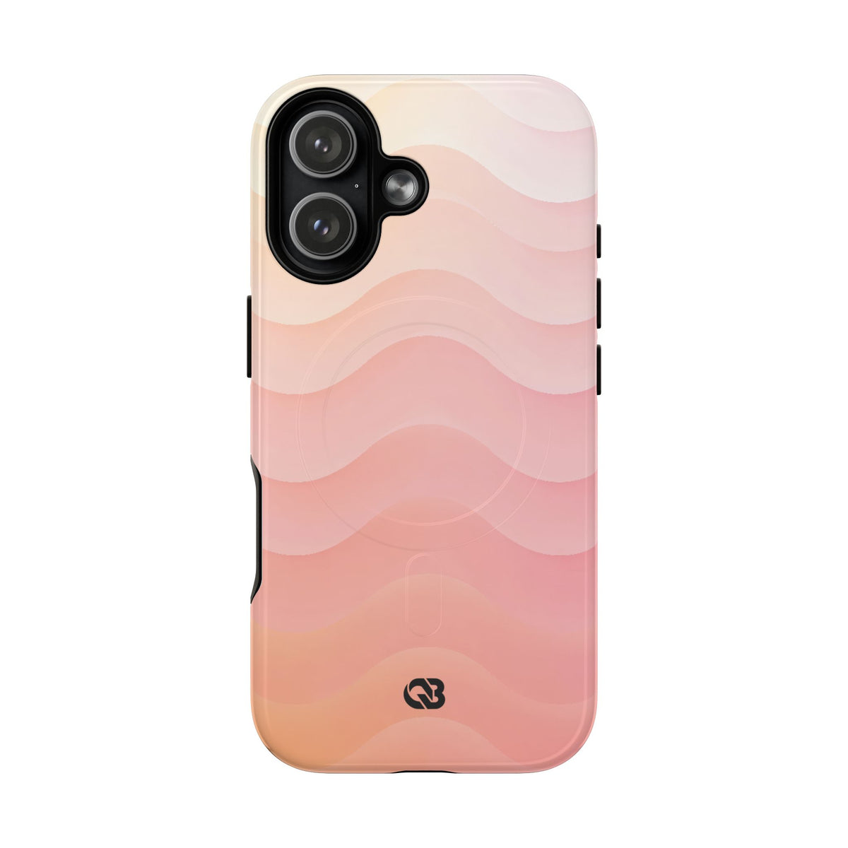 Blush Horizon Waves · Tough 2.0 Magnetic Phone Case for iPhone · Pink