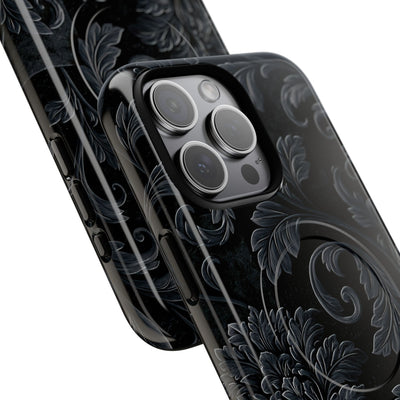 Obsidian Damask · Tough 2.0 Magnetic Phone Case for iPhone · Black